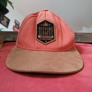 Ripping Giraffe boardshop orange suede hat - one size